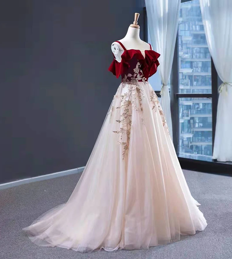 J66998 jancember robe de soiree вечерние платья квадратный воротник спагетти без рукавов, кружевное, с аппликацией сладкий 16 платье abito da sera