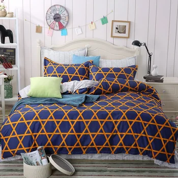 

2printing Watermelon Bedding set Cotton bed sheet duvet cover pillow case edredon queen king size double bedclothes cubre canas