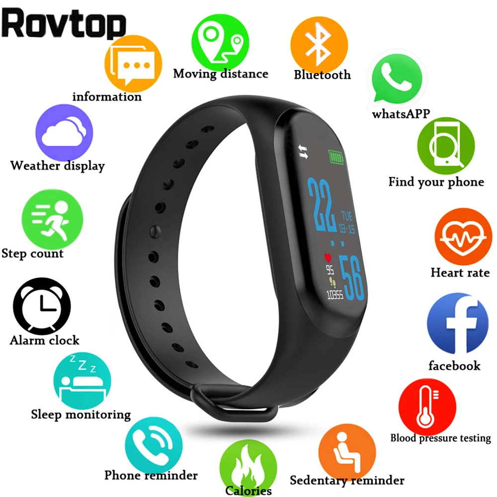 

M3 Pro Smart Band Waterproof Fitness Tracker VS M3 Plus Smart Bracelet Blood Pressure Heart Rate Monitor PK Mi Band 3