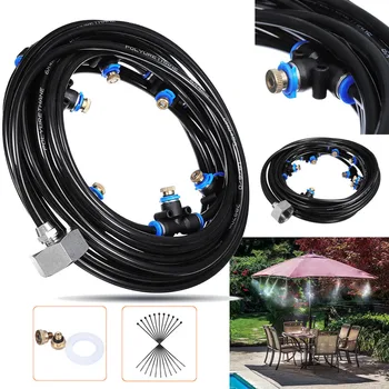 

8m Easy Install With Line Outdoor Greenhouse Summer Watering Home Misting Cooling System Garden Irrigation Humidify Trampoline
