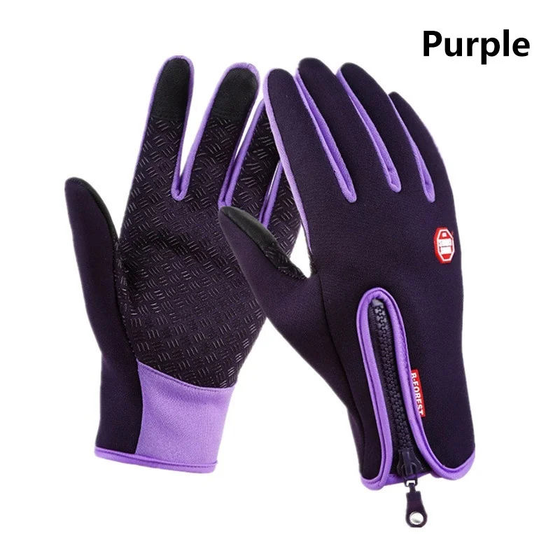 Purple Househod мытье посуды резиновые волшебные силиконовые перчатки для чистки водонепроницаемый зима осень ветрозащитный велосипеды сенсорный экран спортивные перчатки - Color: Purple