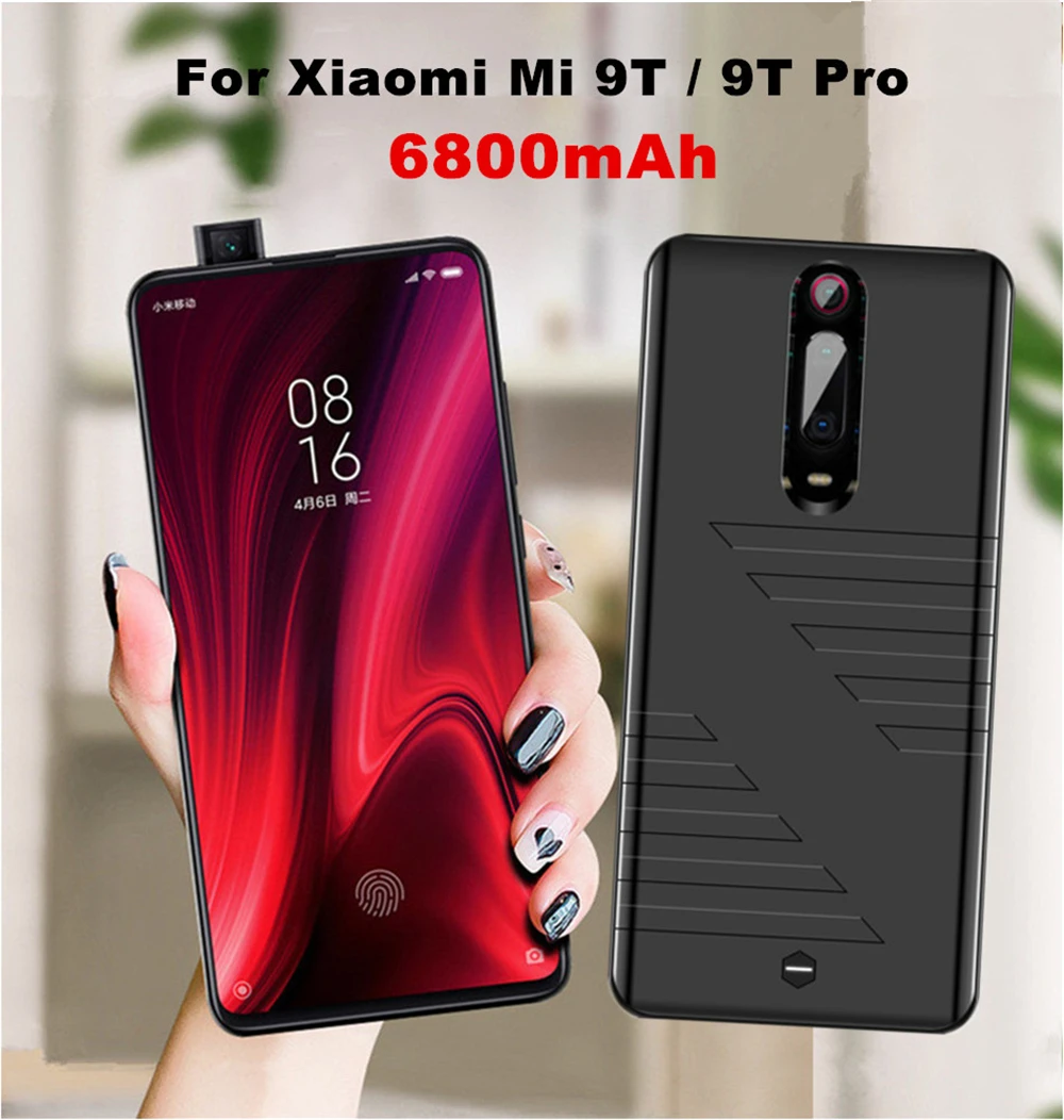 Чехлы для аккумуляторов 6800 мАч зарядное устройство телефонов Xiaomi Mi 9T Pro внешний