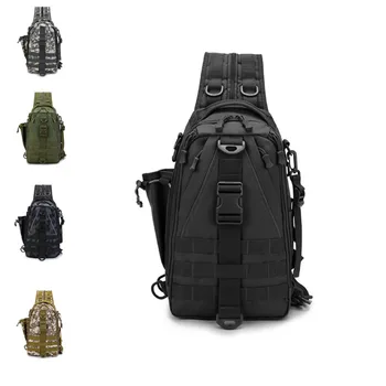 

Lu Ya bag multi-function single shoulder dual-use backpack new outdoor camouflage tactical package travel sports chest bag men