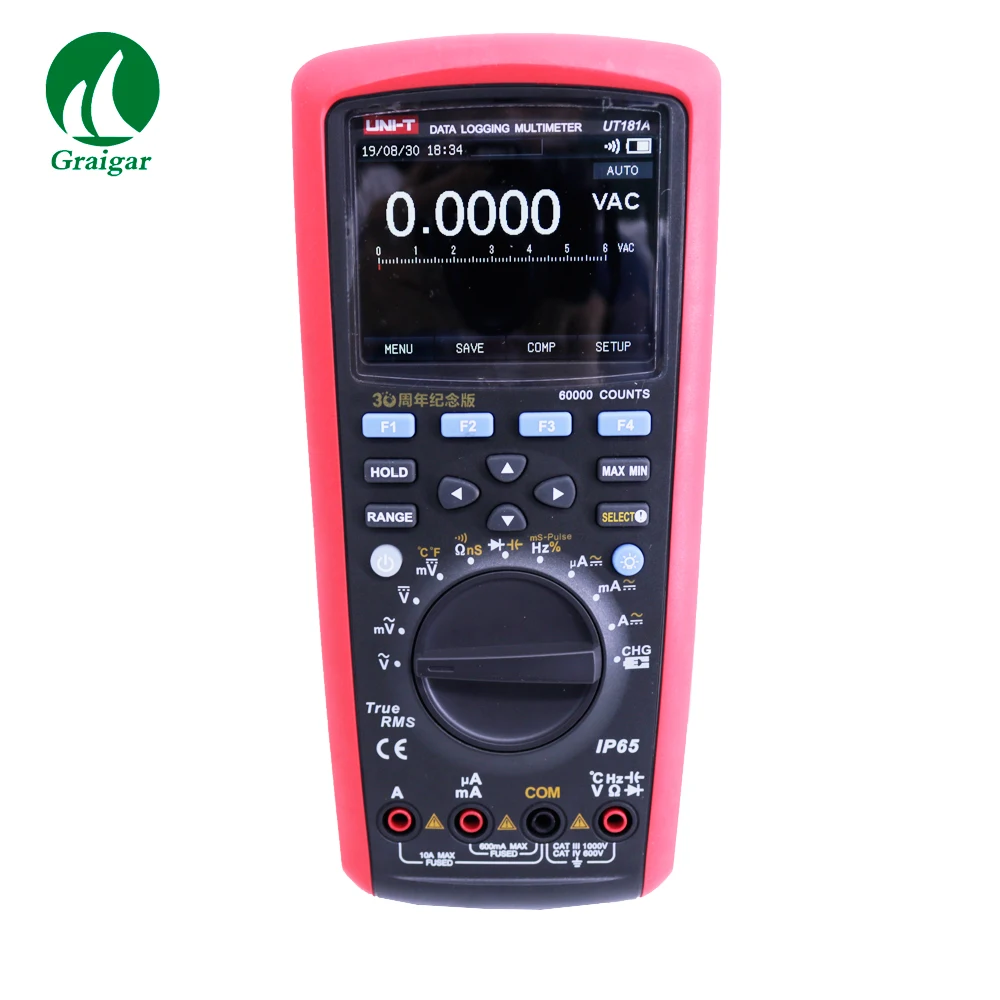 

UNI-T UT181A Color Oscilloscope Digital Multimeter True RMS Datalogging Multi meters Handheld 100kHz