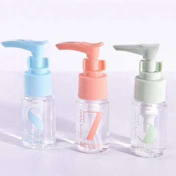 

30ml Empty Plastic Cosmetic Bottle Travel Liquid Bottles Transparent Airless Pump Vacuum Toiletries Container