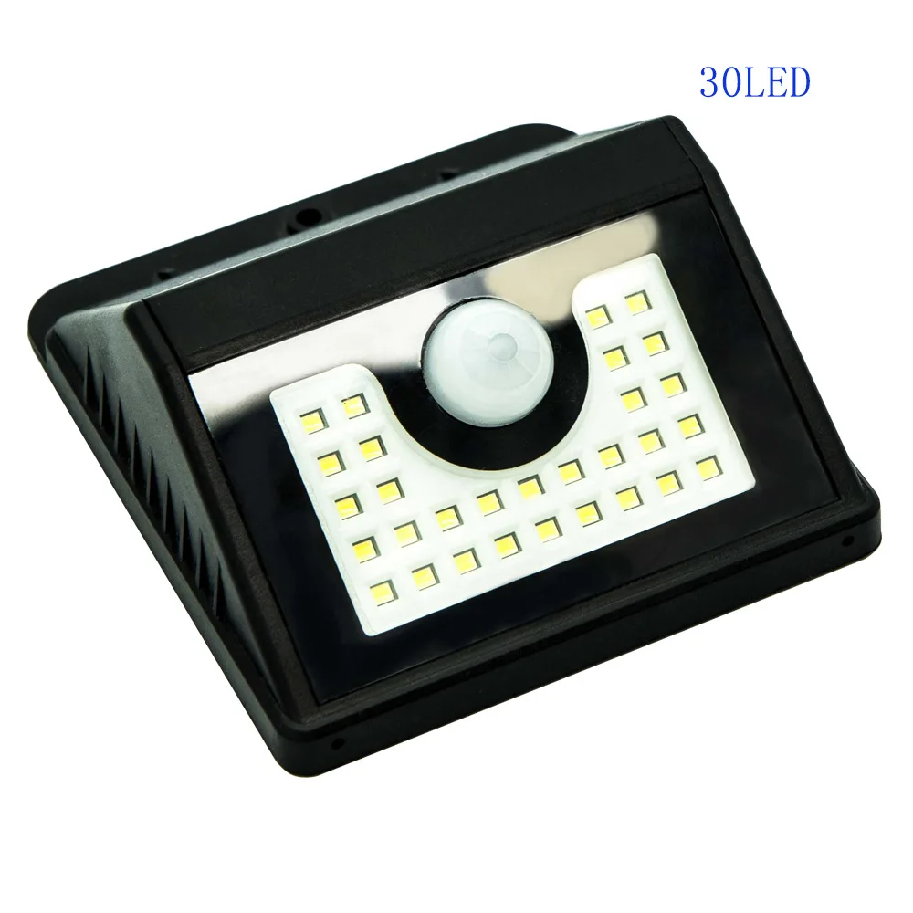 Напрямую от производителя 3 режима 20LED/30LED солнечный датчик настенный светильник наружная человеческая реагирующая на движение+ свет
