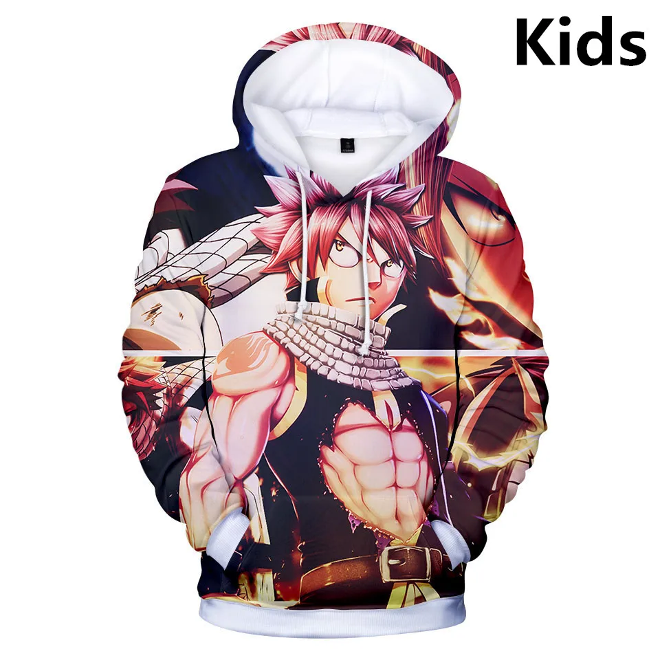 

3 To 14 Years Kids Hoodies Anime Fairy Tail 3D Print Hoodie Sweatshirt Boys Girls Fashion Cosplay Jacket Children Coats