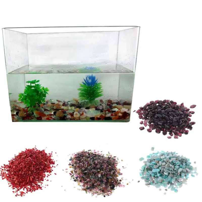 

100g Aquarium Natural Stone Pebble Crystal Gravel Flowerpot Fish Tank DIY Decornation