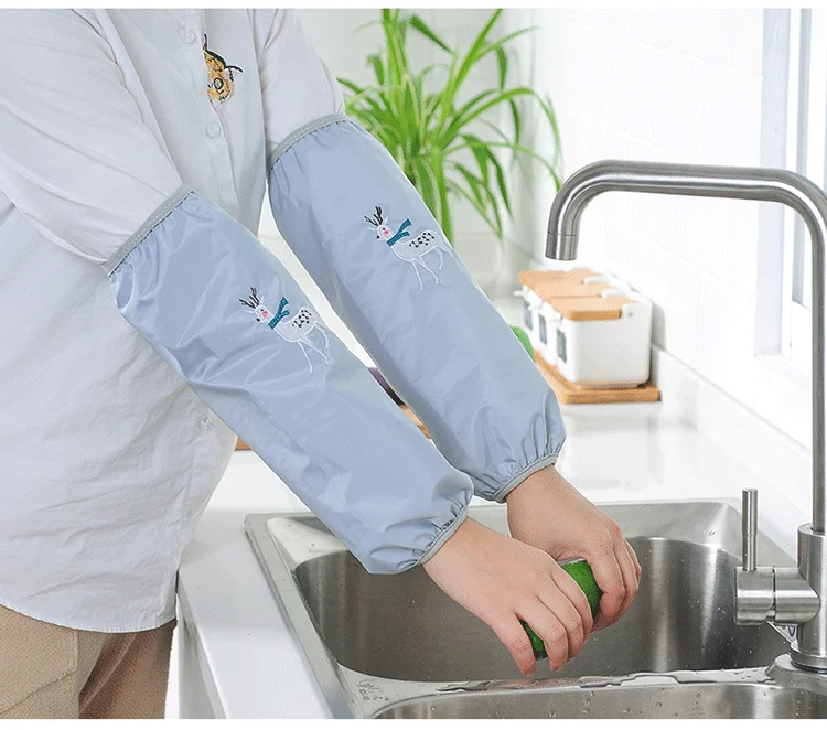 Waterproof Cuff Women's Oversleeve Office Hand Sleeve Autumn And Winter Sleeve Cap Kitchen Antifouling Cartoon Men's Cute Sleeve