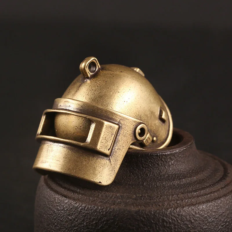 Helmet Латунный брелок для шлема локомотив Рыцарь Шлем Брелок подвеска Винтаж Медные Брелки цепочки, аксессуары держатель для ключей орнамент - Цвет: Helmet