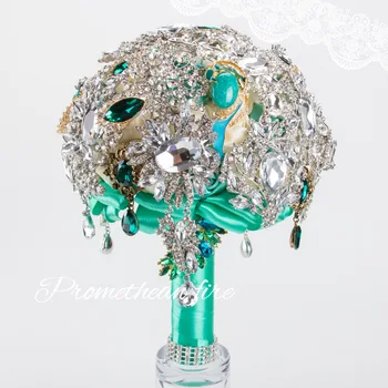 

Heavy Metal Series Water Droplets Bride Holding Foreign Trade Level shui zuan kou Gray Tailored ou shi jiao tang Wedding Gift