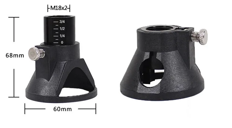 1 комплект ЧПУ M18X2 60*68 мм мини-локатор аксессуары для электрического шлифования Рупорная крышка Электрический шлифовальный фиксатор модельный держатель с сверлом