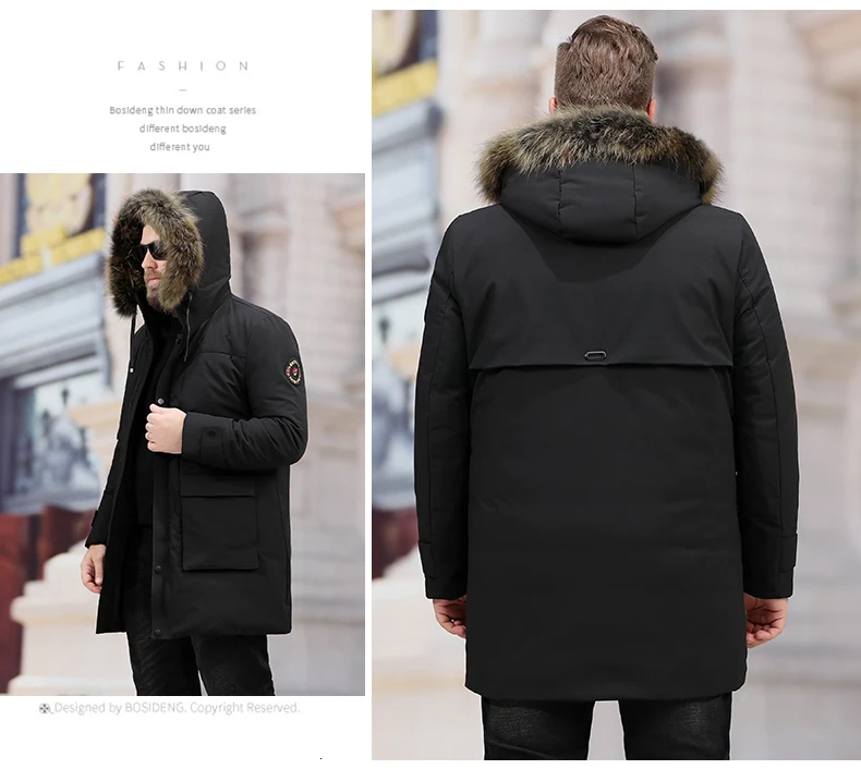 Plus 10XL 8XL 6XL new winter men's down jacket high quality detachable hat male's jackets thick warm fur collar clothing