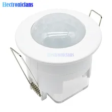 Capteur de mouvement infrarouge PIR pour plafond, 110/220V, détecteur de corps, luminaire, interrupteur, allumage/extinction automatique lampes LED