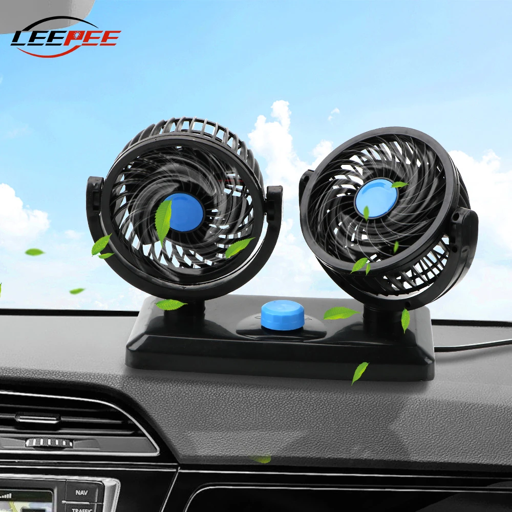Mini ventilador de coche de 12V 24V, Enfriador de aire a bordo, máquina fuerte para caravana, camión, remolque, 4x4, accesorios automotrices, Interior|Ventiladores kits| - AliExpress