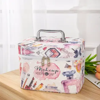 

2020 Waterproof Cosmetic Bag Portable Cosmetic Case Creative Pu Travel Storage Box