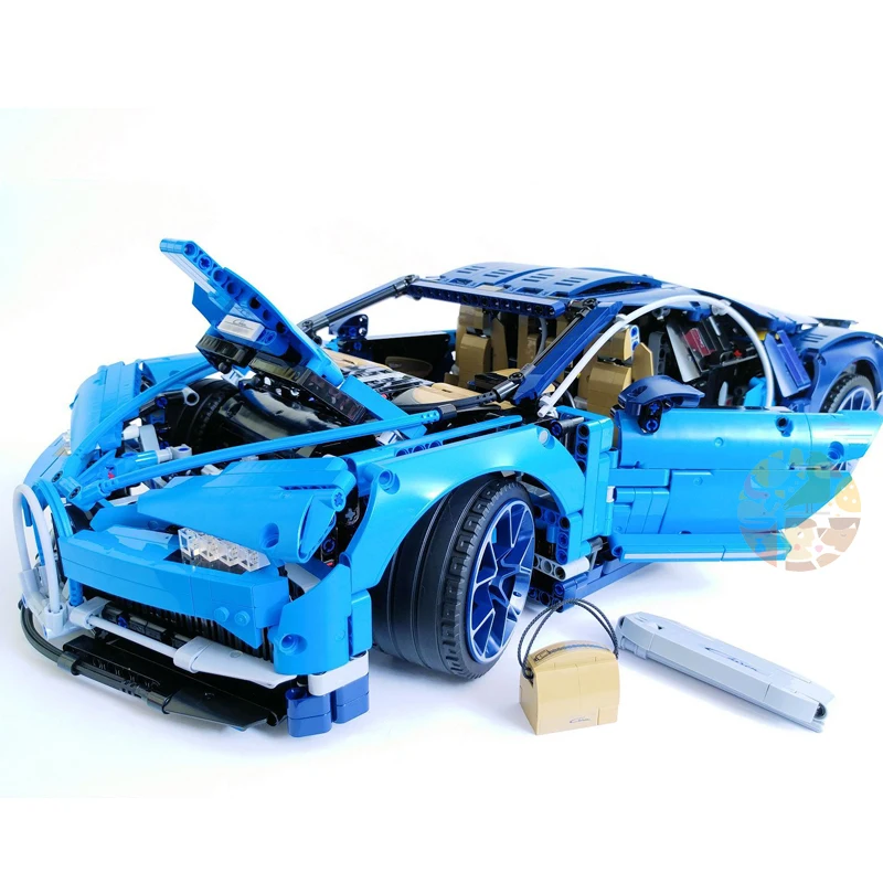 DHL Technic 20086 Bugattied супер гоночные автомобили чугун модель строительные блоки