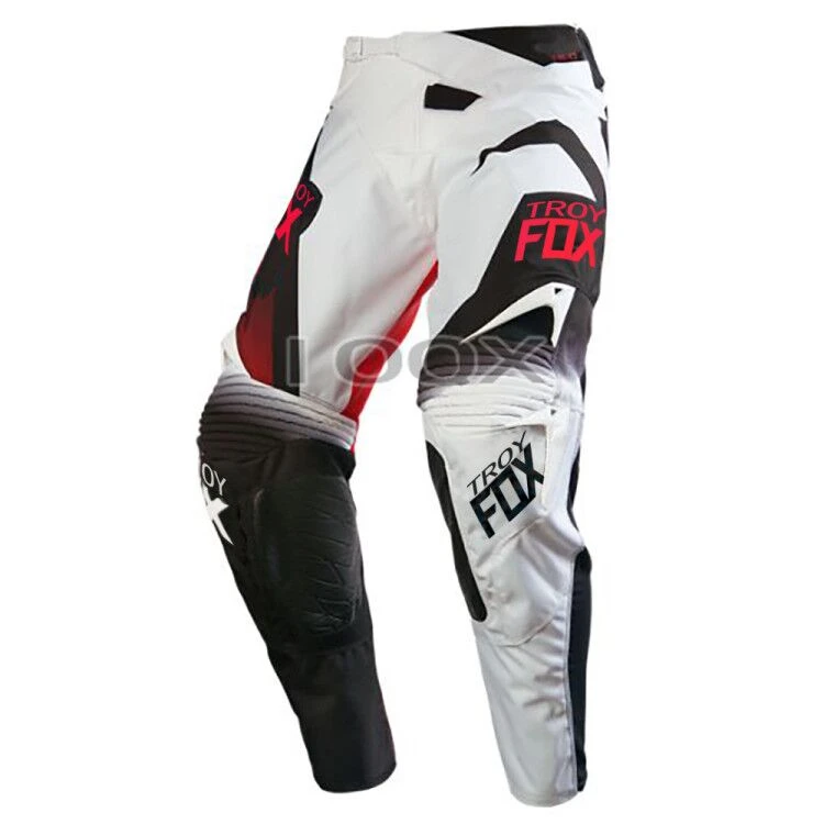 Pantalones de Motocross para hombre, ropa de carreras para Motocross, todoterreno, MTB, ATV, blanco y negro, - AliExpress