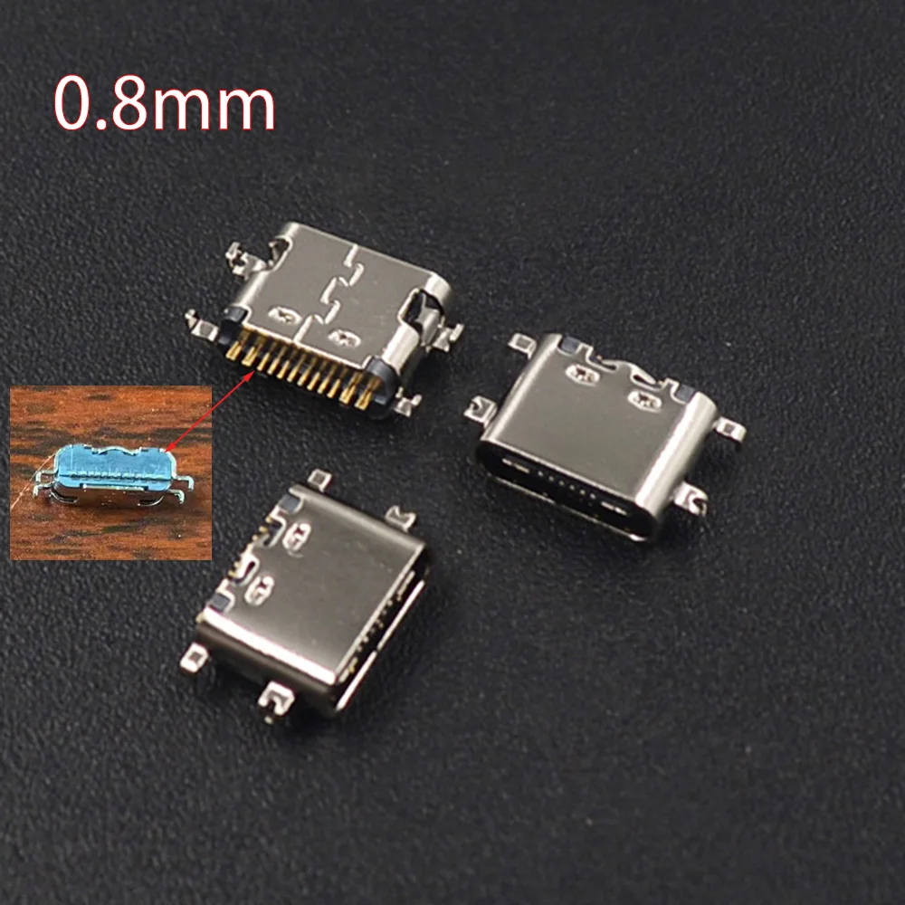 10Pcs USB-3.1 USB Type C Horizontal Mid Mount 16P Female 1.6mm through board 0.8mm for charger adapter DIY Type C type c connector wire connector terminals wire connector electrical connectors electrical connector usb plug socket connector cable connector