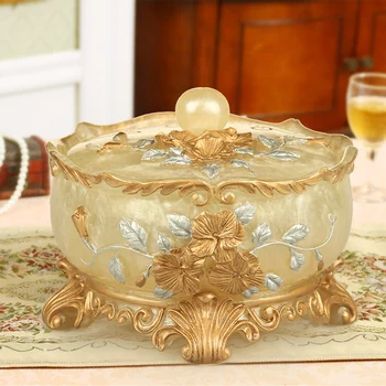 

European-style creative ashtray cover personalized living room home and popular Glass Ashtray Office decoration