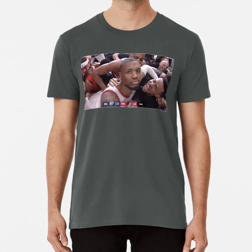 Темно-серый Damian Lillard футболка damian lillard damianlillard dame lillard damelillard lillard portland trailblazers dame - Цвет: Темно-серый