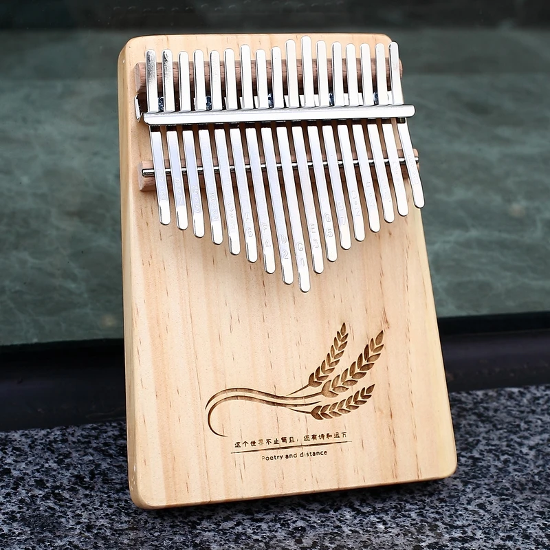 KERUS Kalimba 17 клавиш большой палец пианино Mbira твердый красное дерево и портативный с
