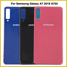 10 шт. A750 чехол для задней крышки корпуса для samsung Galaxy A7 A750F SM-A750 Корпус Крышка для батареи задняя дверь задняя крышка стекло