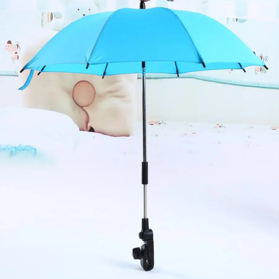 

Baby Pushchair Stroller Umbrella And Holder UV Rays Rain Sun Cover Adjustable Baby Sun Umbrella Shade Canopy Covers 2019