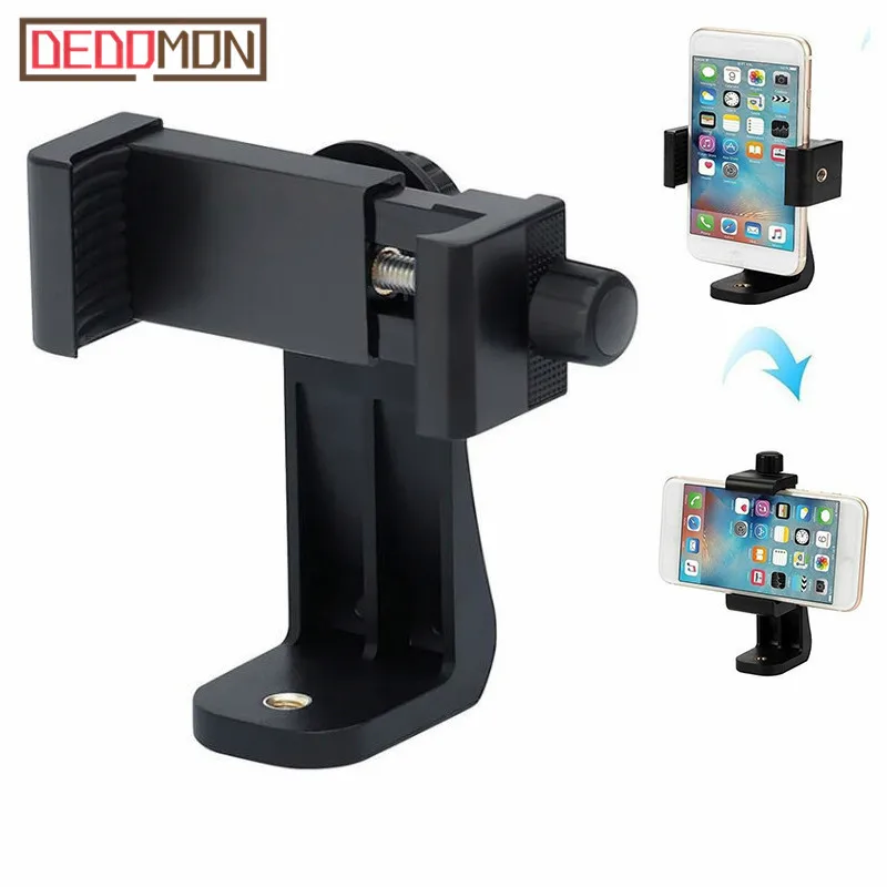 Bracket-Adapter Clip-Mount Cell-Phone-Stand-Bracket Smartphone Rotation for 360-Degree