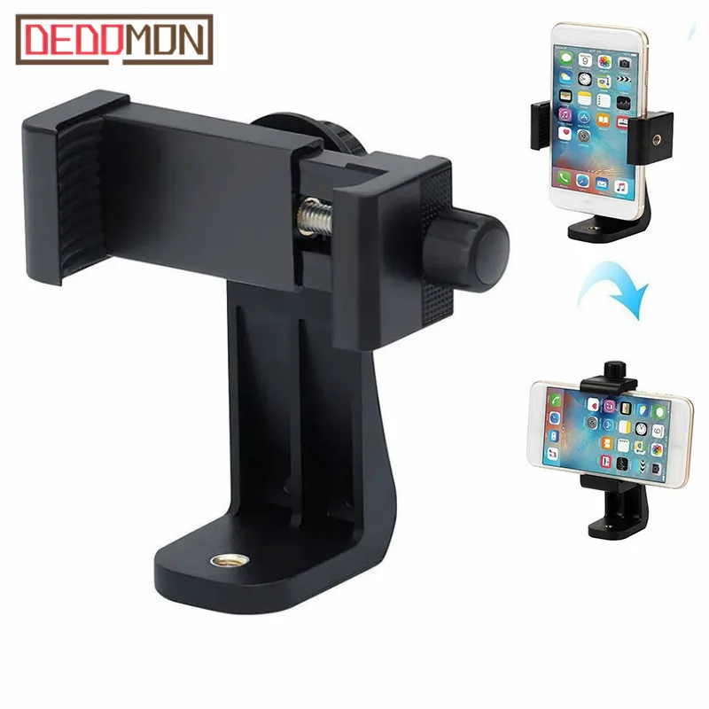 Universal Cell Phone Tripod Adapter Holder Smartphone Mount For Samsung iPhone X 