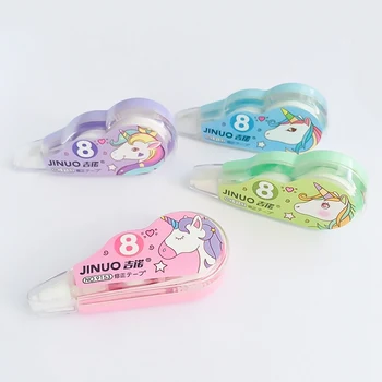 

4Pcs/Pack Unicorn Practical Correction Tape White Out Corrector Promotional Gift Stationery Student Prize School Office Supply