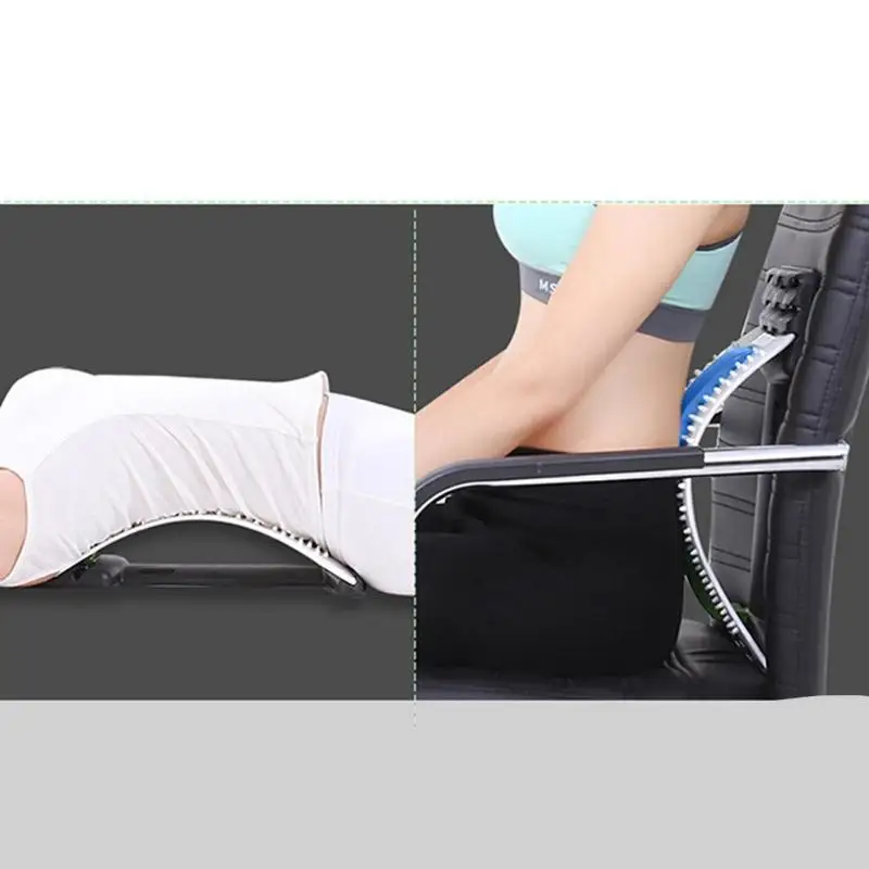 2 в 1 массаж спины растягивающийся расслабляющий носилки фитнес-оборудование поясничная поддержка набор боль в спине рельеф хиропрактический стенд
