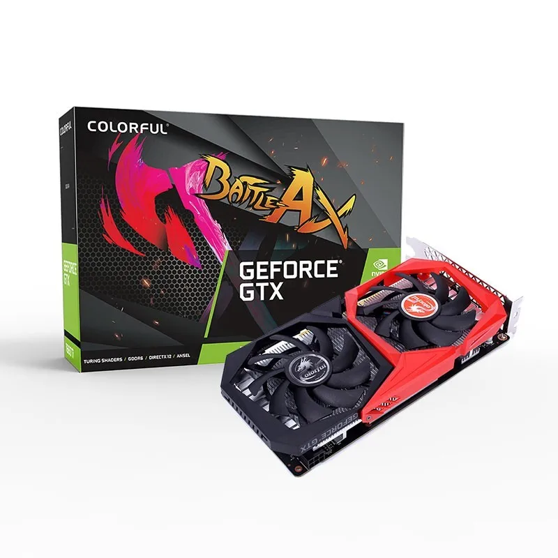 Цветной GeForce GTX 1650 NB 4G DDR5 DVI HDMI DP|Графические карты| |