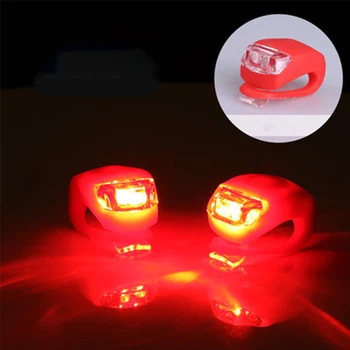 

Bicycle Light Silicone LED Bicycle Safety Lamp Head And Front Wheel Bicycle Light Waterproof Battery Battery Accessories