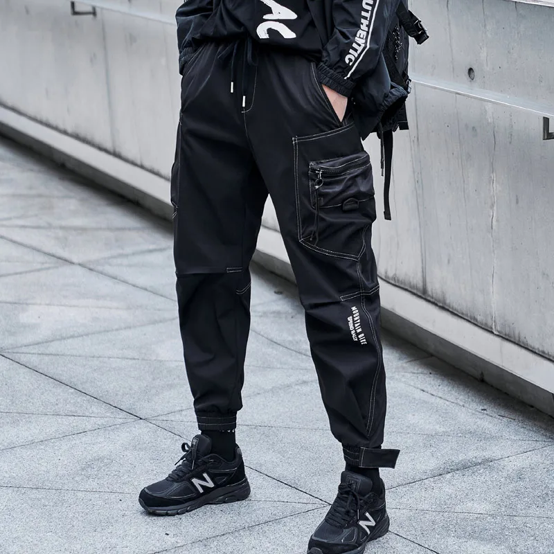 tactical cargo pants New 2021 Hiphop Brand Printed Cross Overalls Casual Loose Retro High Waist Trousers Streetwear Gothic Pants for Men and Women cargo jogger pants