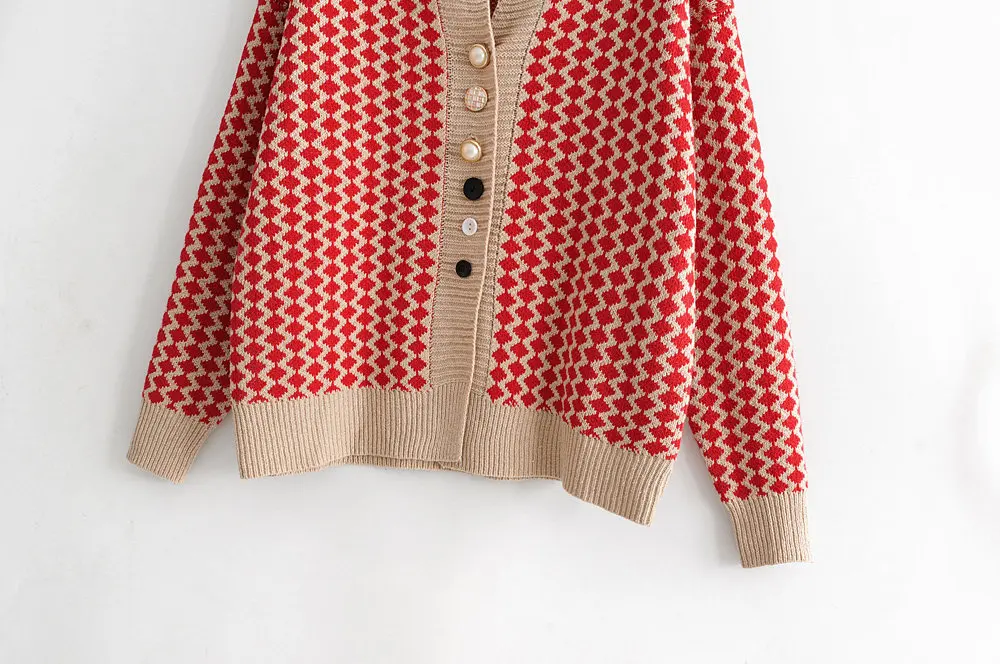 2019New patternWinter женские ботинки с широким круглым collarCardiganSweater LooseSingle breastedKeep warmLeisure fashionLong рукавом