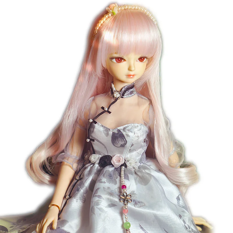 Fortune days 1/4 bjd бледно-розовые волосы в китайском стиле cheongsam 45 см сустав тела |