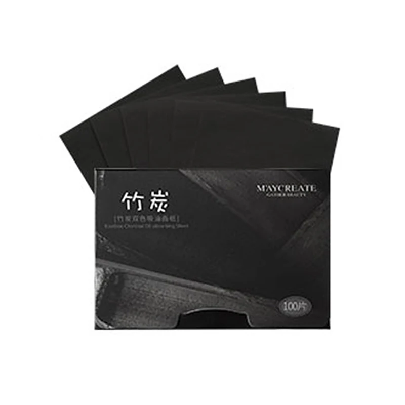 06 bamboo charcoal 100 шт., очищающее масло для лица для мужчин и женщин, впитывающее кожу лица, двухсторонняя впитывающая масло бумага, новая и Горячая - Количество: 06 bamboo charcoal