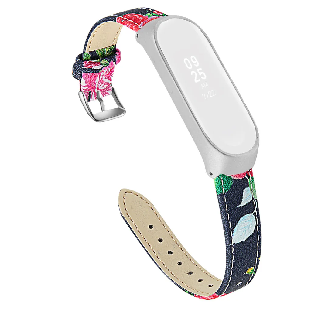 A Ouhaobin кожаный ремешок для Xiaomi Mi Band 3 Смарт-браслет ремешок+ чехол Аксессуары для Xiaomi Mi Band 3 браслет 715#2 - Цвет: A