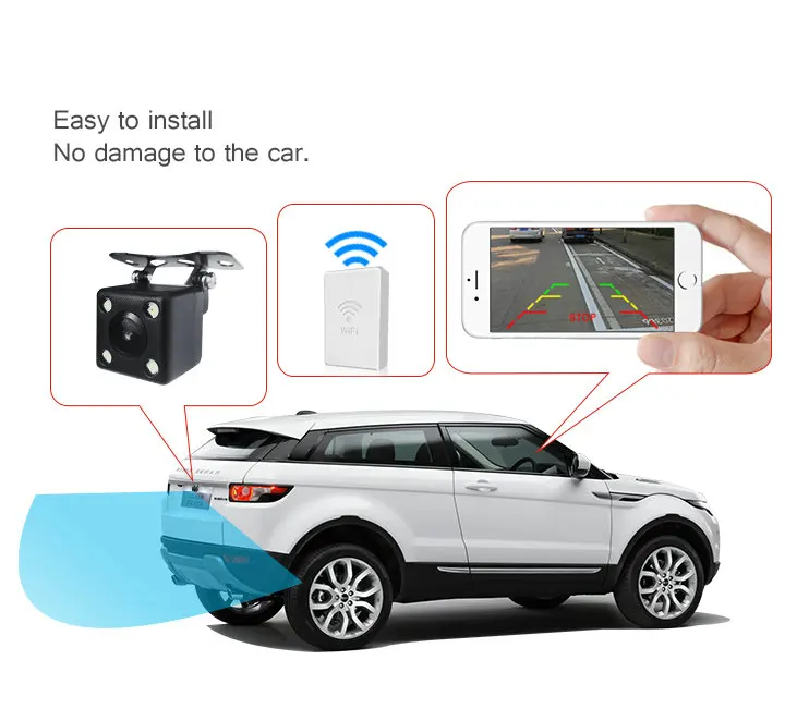

Wifi reversing camera with Guiding Line wireless blind parking camera detection system for Android IOS car universal