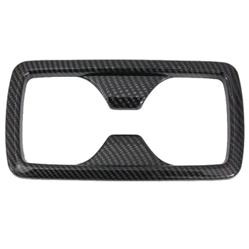 

For Toyota Rav4 Xa50 2018 2019 Carbon Style Interior Rear Seat Water Cup Holder Frame Sticker Cover Trim Car Styling