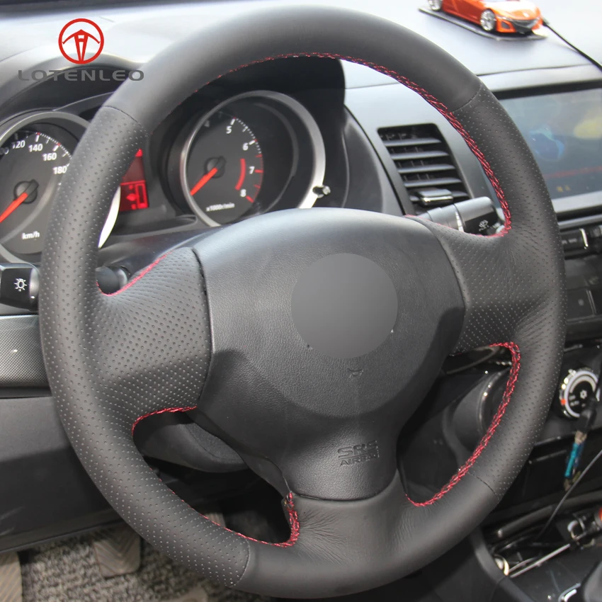Чехол на руль LQTENLEO из искусственной кожи для Mitsubishi Lancer X 10 2007 2015 Outlander 2006 2013 ASX 2010