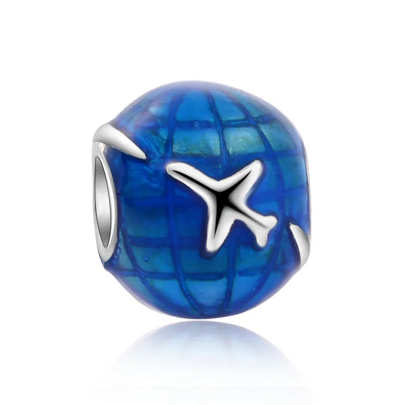 1Pcs Cute Blue Angel Mermaid Stars Moon Bead Pendant Suitable for DIY Charm Bracelet Necklace Accessory Women Jewelry Making 