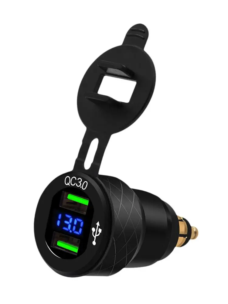 Мотоцикл двойной USB зарядное устройство розетка водонепроницаемая розетка электропитания с USB зарядное устройство адаптер питания для мотоцикла Авто Грузовик ATV