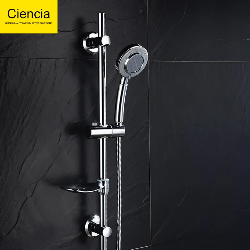 

Hole-Punched Shower Bracket Set Suctorial Shower Lift Rod Slider Shower Pedestal Adjustable Shower Rod