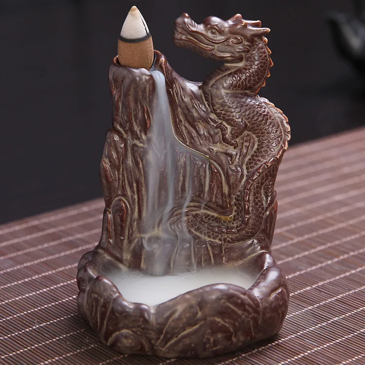 

2018 Real Rushed Decoracion Hogar Backflow Censer Young Monk Aromatherapy Furnace Line Incense Burner Back In Antique Wholesale