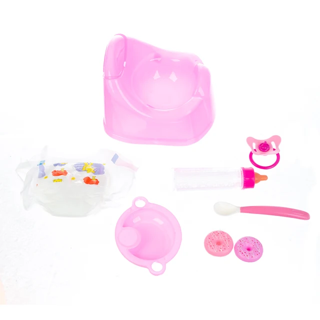 Milk bottle + sit down suit Fit For 43cm/17inch Baby Doll Accessories 3