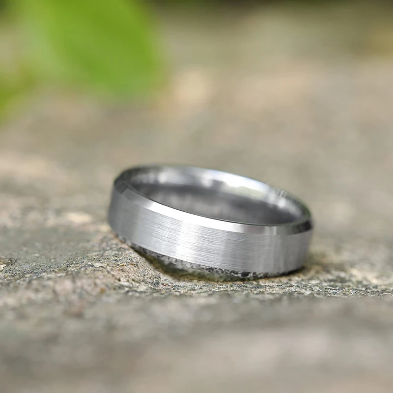Tigrade 4/6/8mm Unisex Ring Silver Color Brushed Tungsten Carbide Rings For Women Couple Wedding Band Men Anels Dropshipping 3