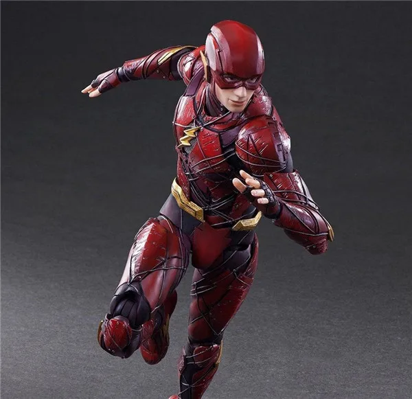 

New Voice Anime PA Change DC Justice League Cartoon Flash Garage Kit 2 Generation Model Mobile Boxed Figurine Decoration
