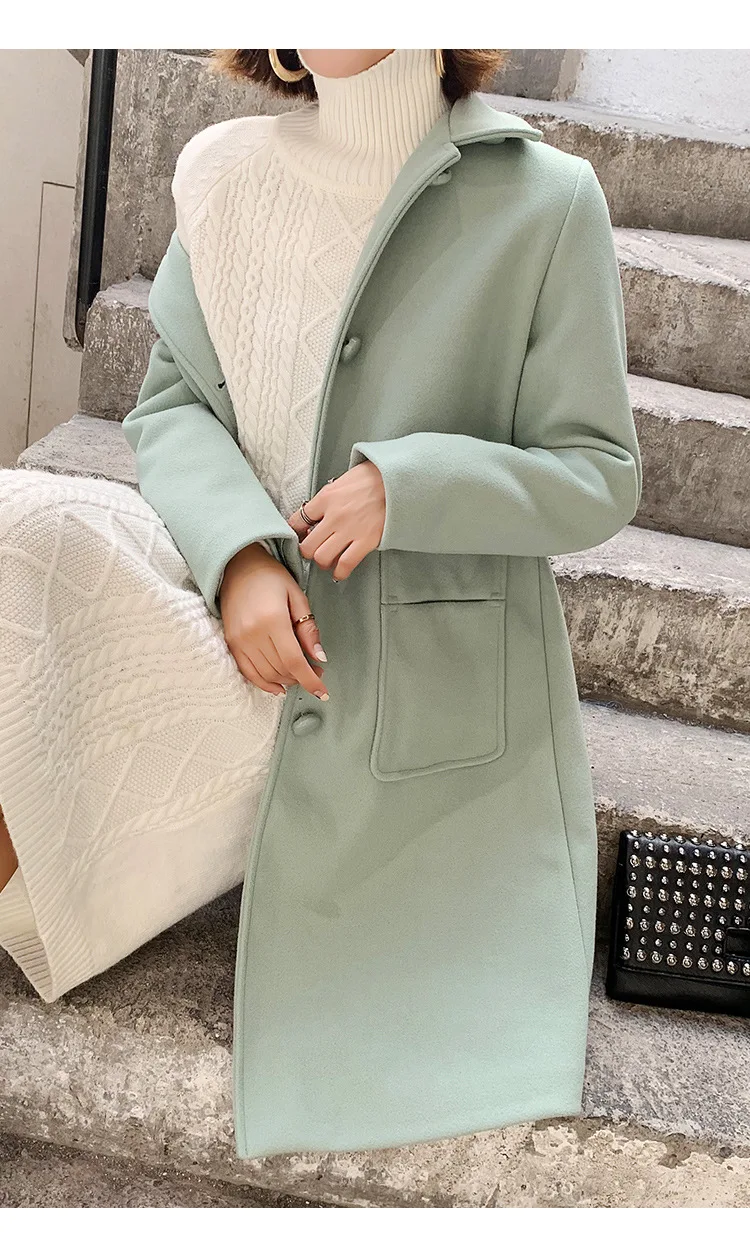 Casaco feminino,, UK, для женщин, плюс размер, 4XL, осень, зима, Cassic, простое, шерсть, макси, длинное пальто, женская верхняя одежда, manteau femme
